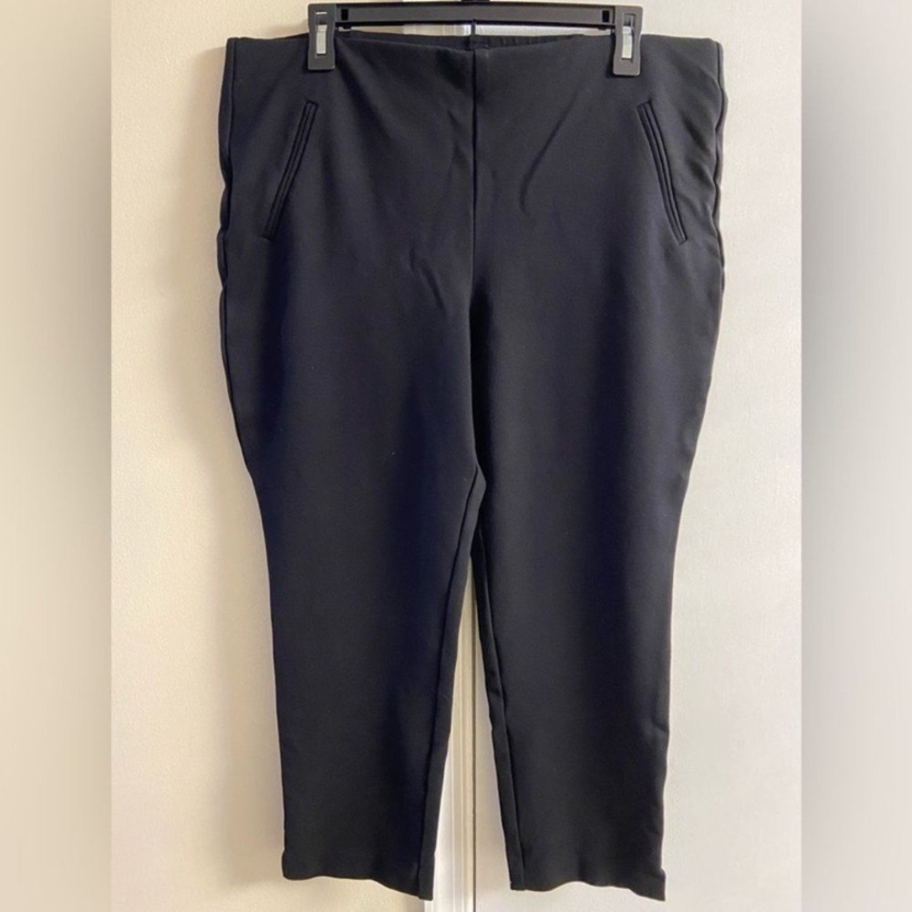 Chico's Classic Black Trousers straight leg Sz 14